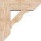Ekena Millwork Funston Slat Smooth Bracket w/ Offset Brace, Douglas Fir, 7 1/2"W x 22"D x 22"H BKT0806X22X22FST06SDF - alternate 2